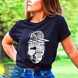 Just A Regular Mom Raising Lions Not Sheep T-shirt